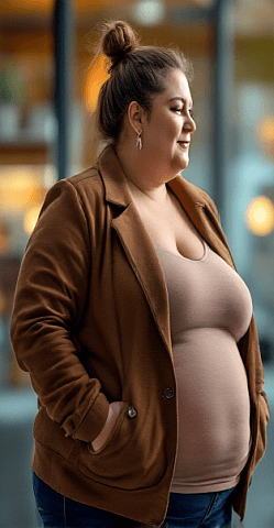 Maria R. before weight loss